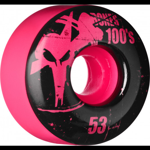 BONES WHEELS 100 Slims 53mm - Pink (4 pack)