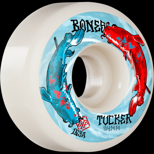 BONES WHEELS PRO STF Skateboard Wheels Tucker Big Fish 54mm V1 Standard 103A 4pk