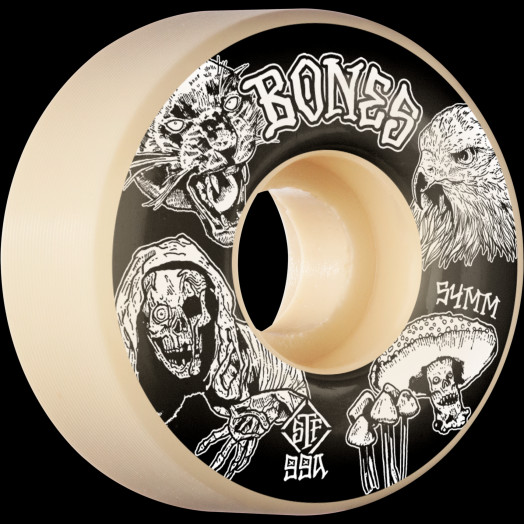 BONES WHEELS STF Night Watch Skateboard Wheels 54mm 99a Easy