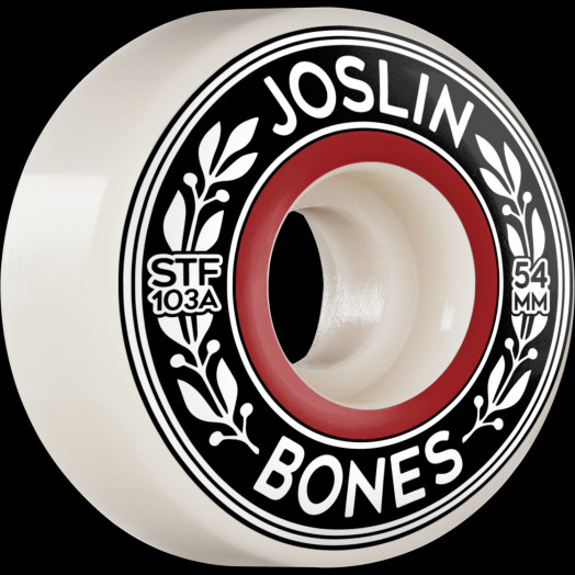 BONES WHEELS PRO STF Skateboard Wheels Joslin Emblem 54mm V1 Standard 103A 4pk