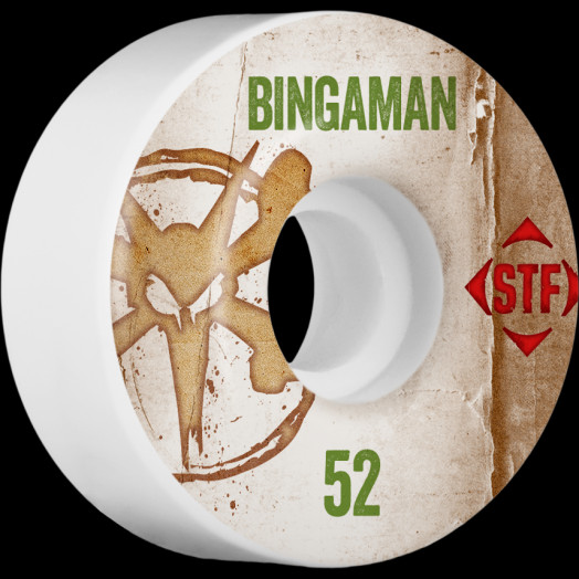 BONES WHEELS STF Pro Bingaman Team Vintage Wheel 52mm 4pk