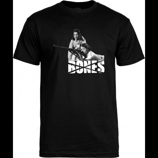 BONES WHEELS T-shirt Gun Play Black