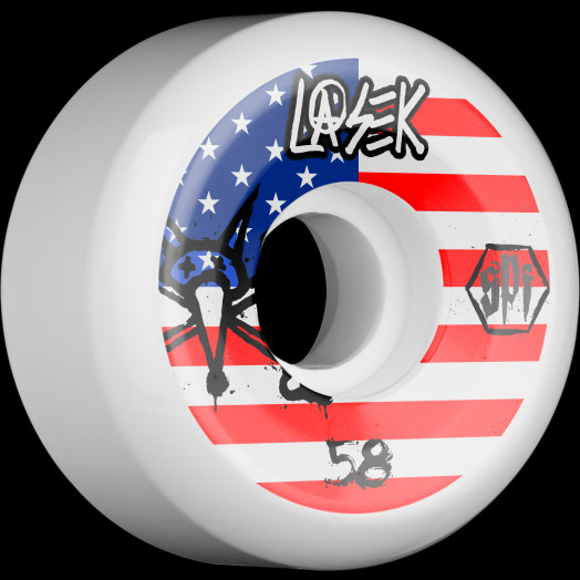 BONES WHEELS SPF Pro Lasek USA 58x33 P5 Skateboard Wheels 84B 4pk