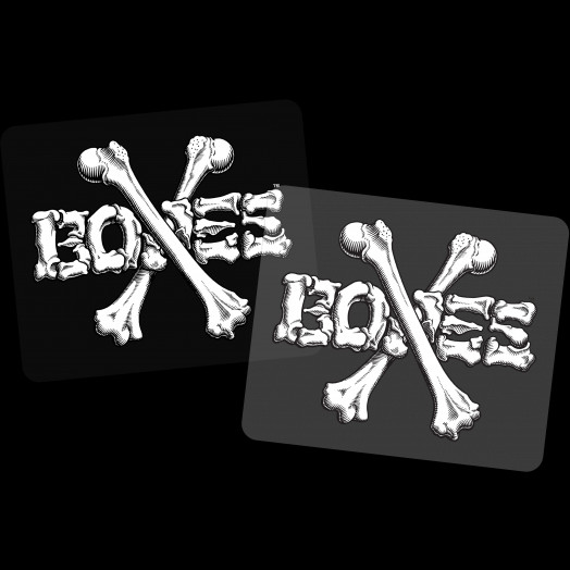 BONES WHEELS Crossbones 3" Sticker 20pk