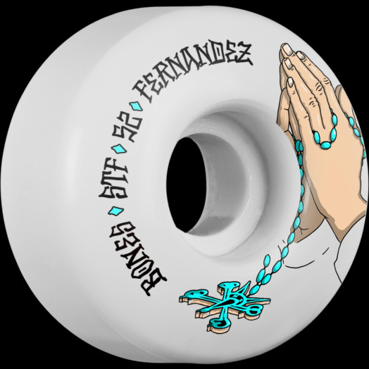 BONES WHEELS STF Pro Fernandez Prayer 52x31 V1 Skateboard Wheels 83B 4pk