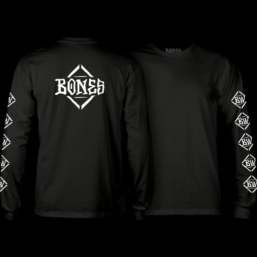 BONES WHEELS Diamond L/S T-shirt Black