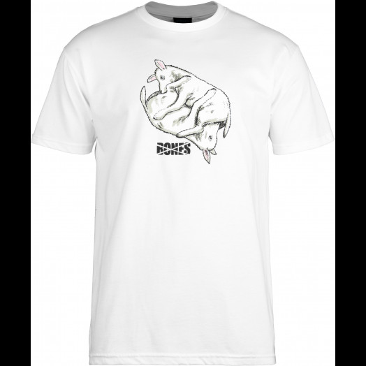 BONES WHEELS T-shirt Lambchop White