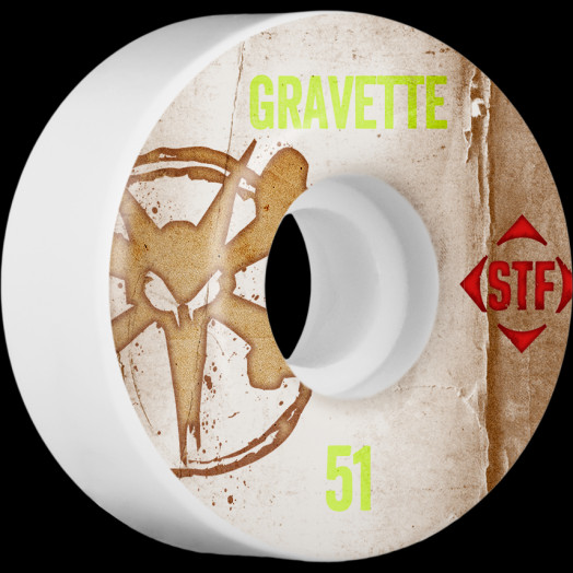 BONES WHEELS STF Pro Gravette Team Vintage Wheel 51mm 4pk