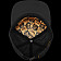 BONES WHEELS Black & Gold 6 panel Hat Blk