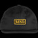 BONES WHEELS Black & Gold 6 panel Hat Blk