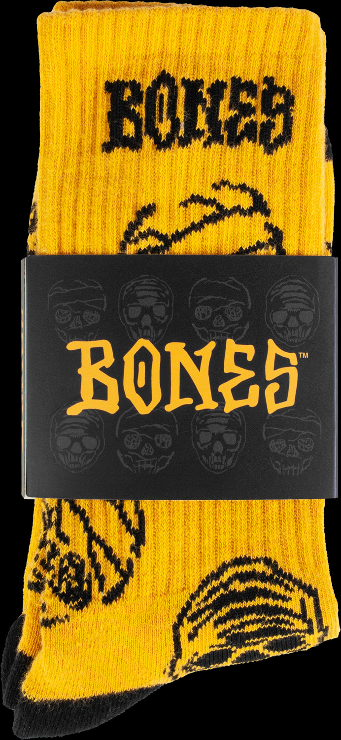 Bones Wheels Black & Gold Beanie - Chunky Knit Winter Hat, One Size Fits Most - View #7