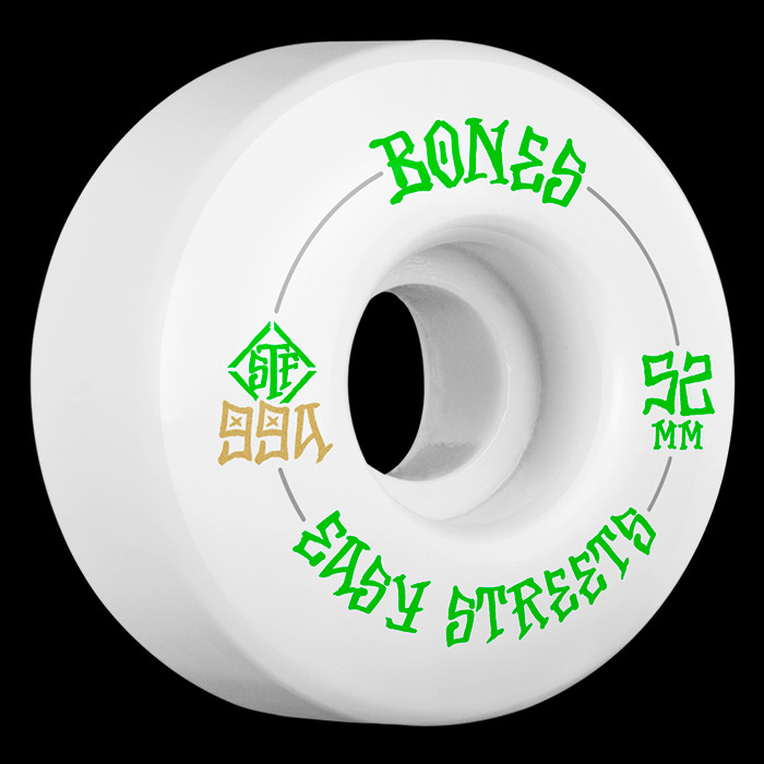 BONES WHEELS STF Easy Streets Skateboard Wheels V1 Standard 52mm