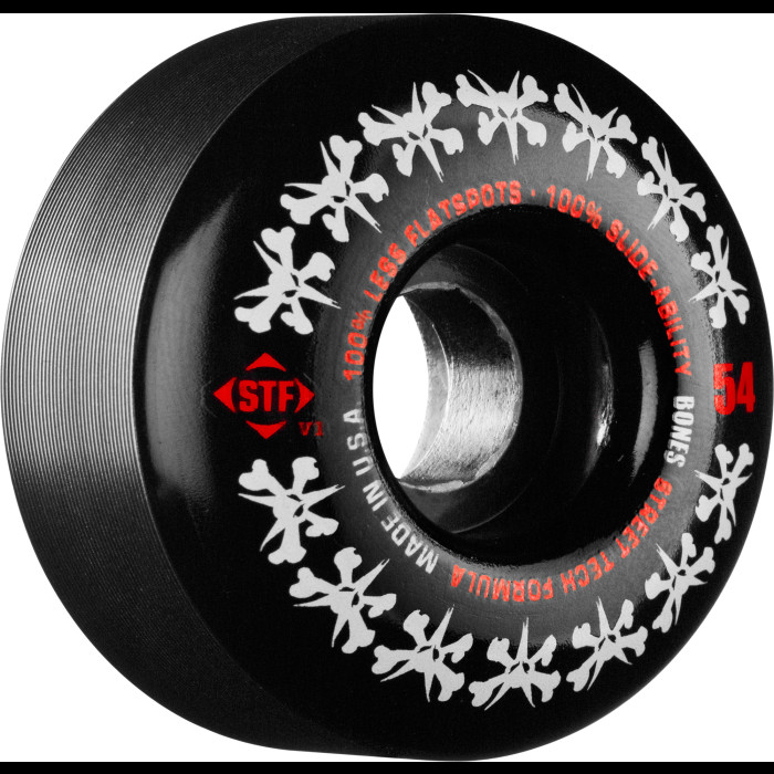 フォーリングボーンズ BONES WHEELS STF Rat Pack 54mm - Black (4 pack) - BONES WHEELS