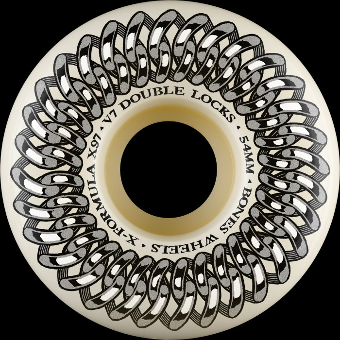 スケートボード BONES X-FORMULA DOUBLE LOCKS V7 54mm BONES WHEELS X-Formula Skateboard Wheels Double Lock V7 54mm 97A
