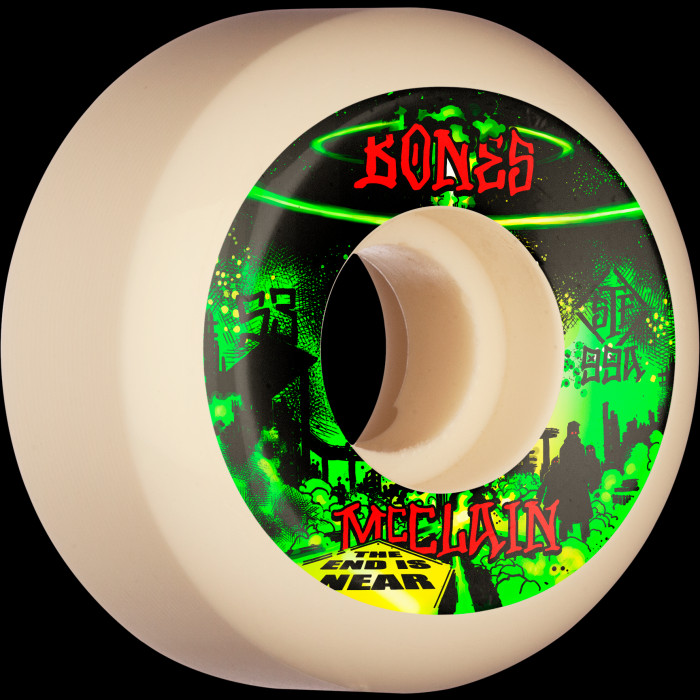 BONES WHEELS PRO STF Skateboard Wheels McClain Apocalypse 53mm V5