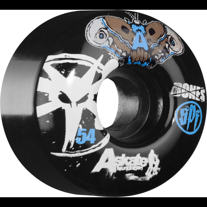 BONES WHEELS SPF A-Skate Benefit 54mm - Black (4 pack) - BONES WHEELS