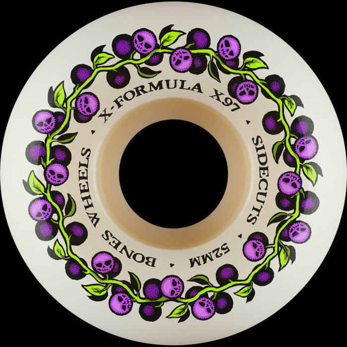 BONES WHEELS X-Formula Skateboard Wheels SKULL BERRIES 52 V5 X