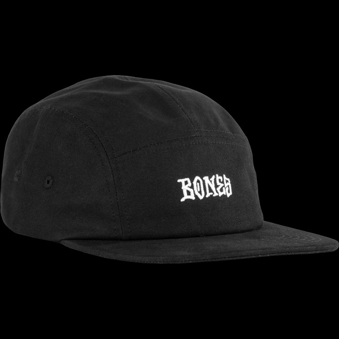 国内正規品★Black★Bones Logo 5-Panel BONES WHEELS Stitch 5-Panel Cap Black - BONES WHEELS