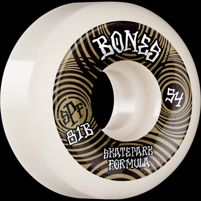 BONES WHEELS SPF Skateboard Wheels Ripples 54mm P5 Sidecut 81B 4pk