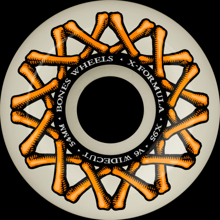 BONES WHEELS X-Formula Skateboard Wheels XF 54mm V6 Widecut X95