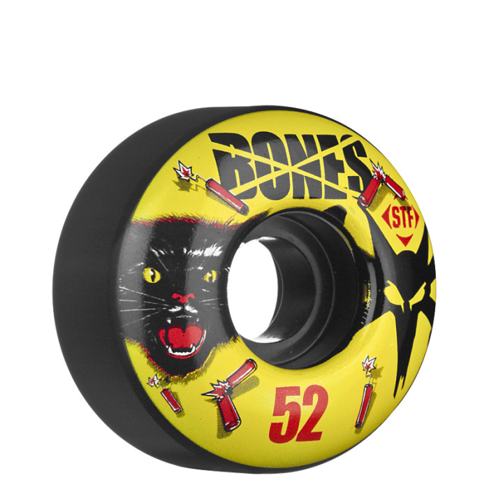 BONES WHEELS STF Black Cat 52mm 4pk - BONES WHEELS