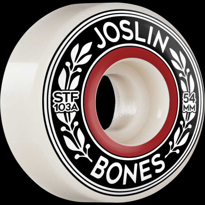 BONES WHEELS PRO STF Skateboard Wheels Joslin Emblem 54mm V1