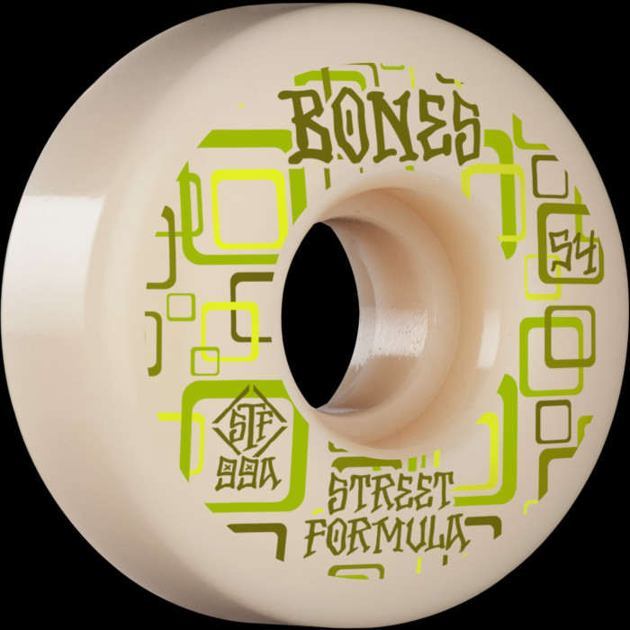 BONES WHEELS STF Skateboard Wheels Retros 54mm V3 Slims 99A 4pk