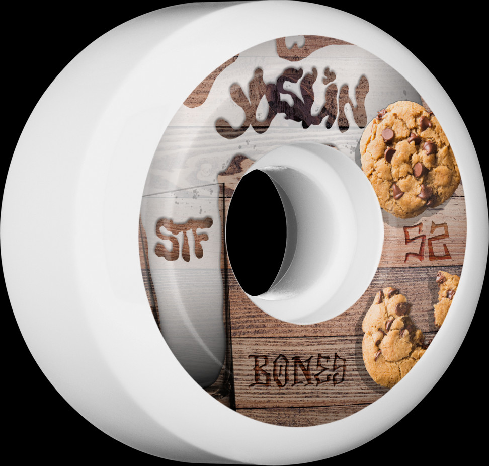 BONES WHEELS STF Pro Joslin Cookies Skateboard Wheels V5 Sidecut 52mm