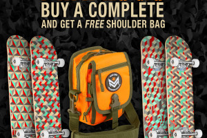 Mini Logo Complete Skateboards now with FREE Shoulder Bag!