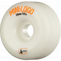Mini Logo Skateboard Wheels A-cut 58mm 101A White 4pk