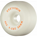 Mini Logo Skateboard Wheels A-cut "2" 58mm 90A White 4pk