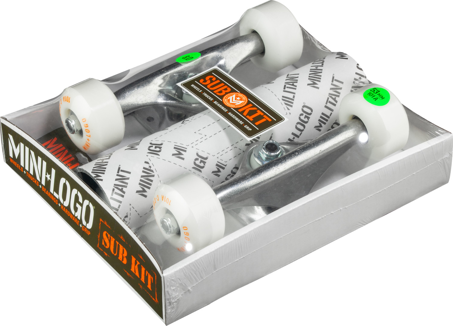 Mini Logo Sub Assembly Kit 8.0" ML trucks, 53mm x 101A wheels, ML
