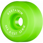 Mini Logo Skateboard Wheels A-cut "2" 52mm 95A Green 4pk