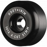 Mini Logo Skateboard Wheels A-cut "2" 51mm 101A Black 4pk