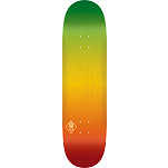 Mini Logo Watchtower Fade Skateboard Deck Rasta - Shape 244 K20 - 8.5 x 32.08