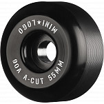 Mini Logo Skateboard Wheels A-cut "2" 55mm 90A Black 4pk