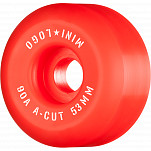Mini Logo Skateboard Wheels A-cut "2" 53mm 90A Red 4pk