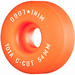 Mini Logo Skateboard Wheels C-cut "2" 54mm 101A Orange 4pk