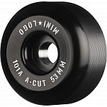 Mini Logo Skateboard Wheels A-cut "2" 53mm 101A Black 4pk