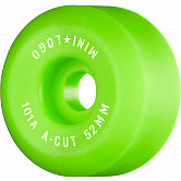 Mini Logo Skateboard Wheels A-cut "2" 52mm 101A Green 4pk
