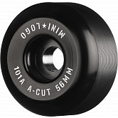 Mini Logo Skateboard Wheels A-cut "2" 56mm 101A Black 4pk