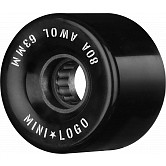 Mini Logo AWOL Skateboard Wheels 63mm 80A Black 4pk
