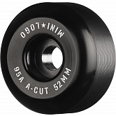 Mini Logo Skateboard Wheels A-cut "2" 52mm 95A Black 4pk
