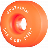 Mini Logo Skateboard Wheels C-cut "2" 54mm 101A Orange 4pk