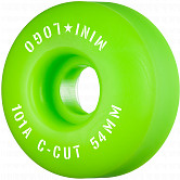 Mini Logo Skateboard Wheels C-cut "2" 54mm 101A Green 4pk