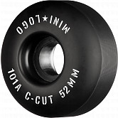 Mini Logo Skateboard Wheels C-cut "2" 52mm 101A Black 4pk