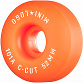 Mini Logo Skateboard Wheels C-cut "2" 52mm 101A Orange 4pk