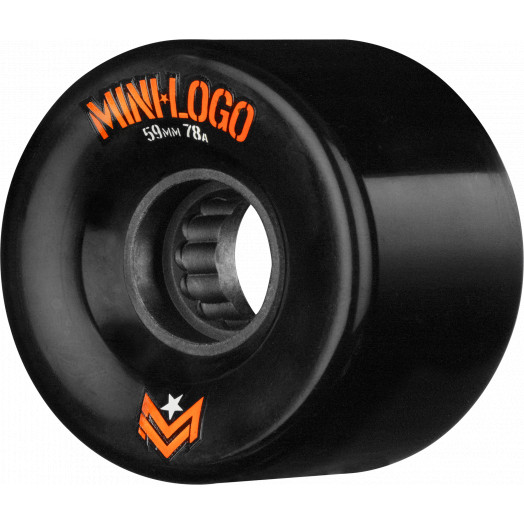 Mini Logo A.W.O.L. Skateboard Wheels A-cut Black 59mm 78A 4pk