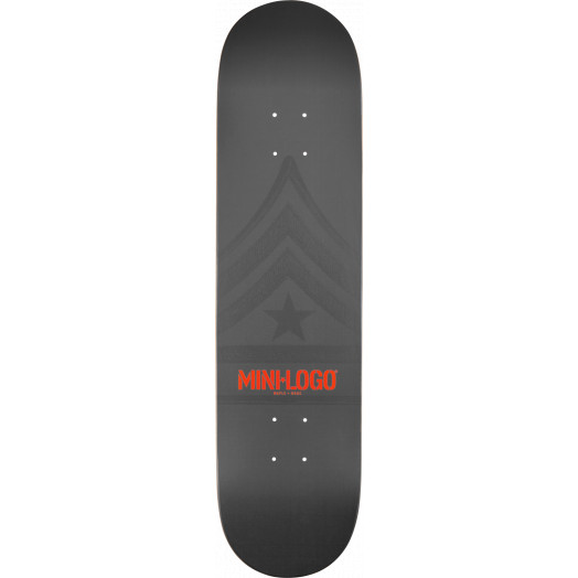 Mini Logo Quartermaster Skateboard Deck 124 Grey - 7.5 x 31.375