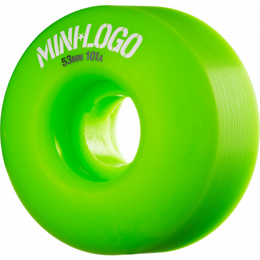 Mini Logo Wheel C-cut 53mm 101A Green 4pk